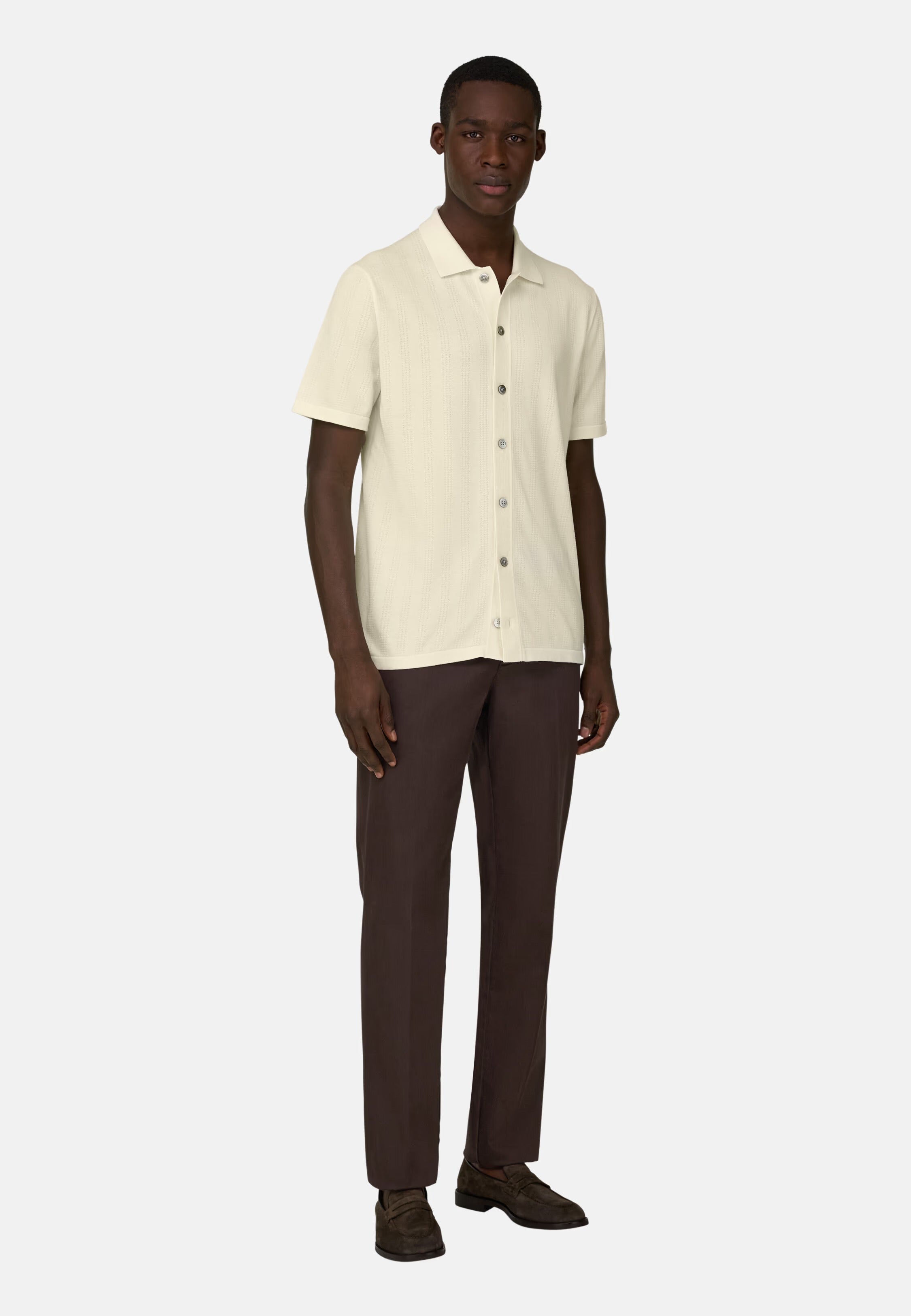 Pantalon En Coton Tencel Extensible
